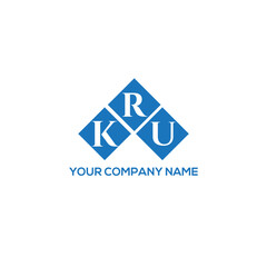 RKU letter logo design on white background. RKU creative initials letter logo concept. RKU letter design.
