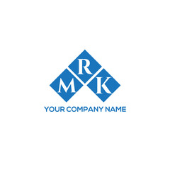 Fototapeta premium RMK letter logo design on white background. RMK creative initials letter logo concept. RMK letter design. 