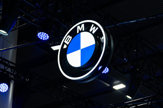 November 21, 2023 BMW logo in shanghai International Automobile Exhibition at shanghai china
