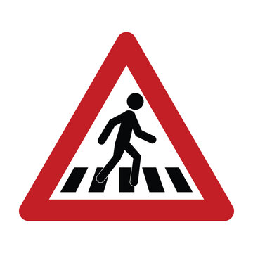 pedestrian crossing sign