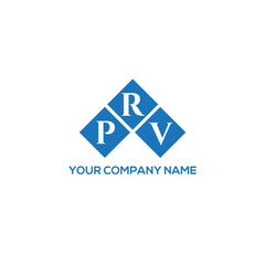 Fototapeta premium RPV letter logo design on white background. RPV creative initials letter logo concept. RPV letter design. 