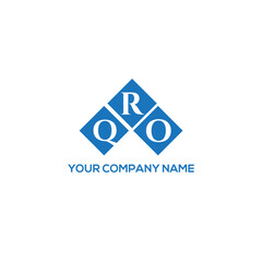 RQO letter logo design on white background. RQO creative initials letter logo concept. RQO letter design.
