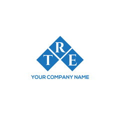 RTE letter logo design on white background. RTE creative initials letter logo concept. RTE letter design.
