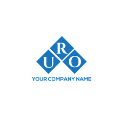 RUO letter logo design on white background. RUO creative initials letter logo concept. RUO letter design.
