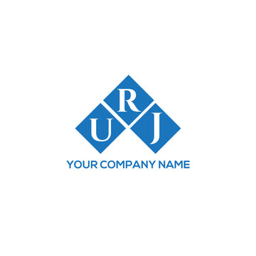 RUJ letter logo design on white background. RUJ creative initials letter logo concept. RUJ letter design.
