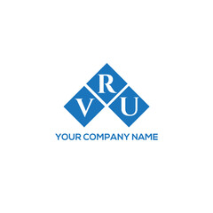 RVU letter logo design on white background. RVU creative initials letter logo concept. RVU letter design.
