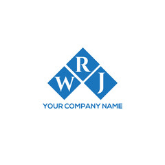 RWJ letter logo design on white background. RWJ creative initials letter logo concept. RWJ letter design.
