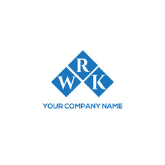 RWK letter logo design on white background. RWK creative initials letter logo concept. RWK letter design.

