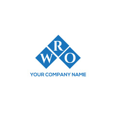 RWO letter logo design on white background. RWO creative initials letter logo concept. RWO letter design.
