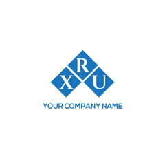 RXU letter logo design on white background. RXU creative initials letter logo concept. RXU letter design.
