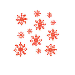 White Winter Snowflakes