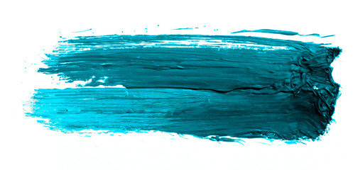 Blue oil colour brush stroke
