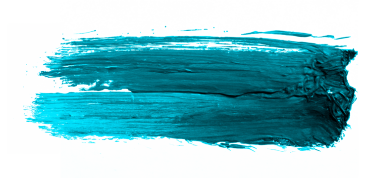 Blue oil colour brush stroke
