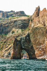 Island Golden Gate in the  Crimea