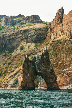 Island Golden Gate in the  Crimea