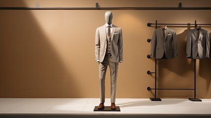 A Classic Suit in a Clothing Store