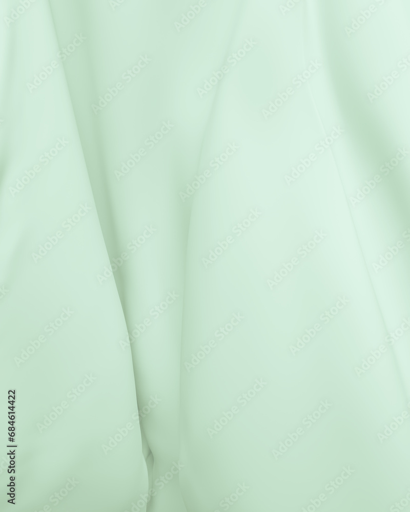 Poster neutral backgrounds pale green soft green abstract calming flowing folds crushed folded sphere soft 