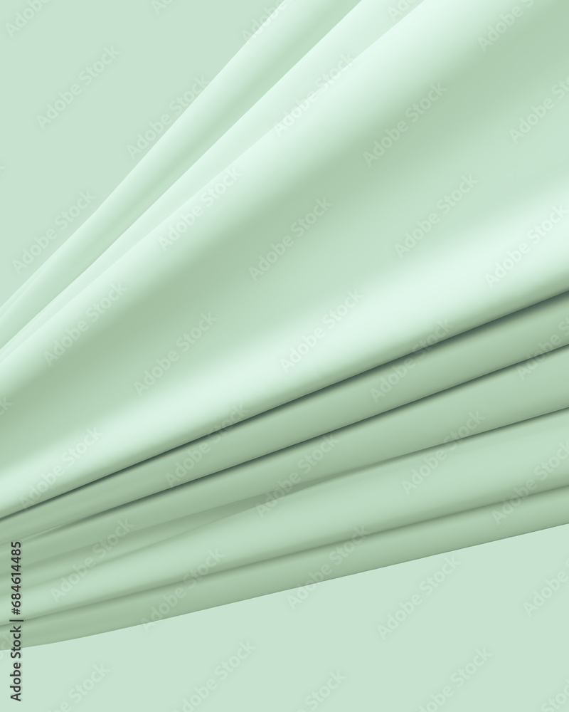 Poster neutral backgrounds pale soft green tones calming elegance flowing fabric folds diagonal abstract ba