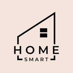 home smart logo vector simple icon illustration design