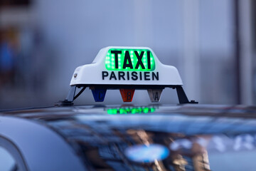 Parisian taxi sign