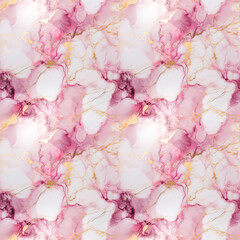 seamless pattern pink marble with gold