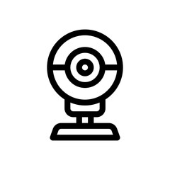 webcam line icon