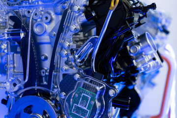 Obraz premium Motor in electric car