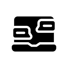 chat glyph icon