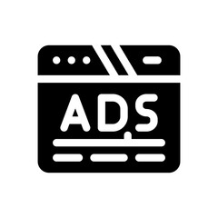 ads glyph icon