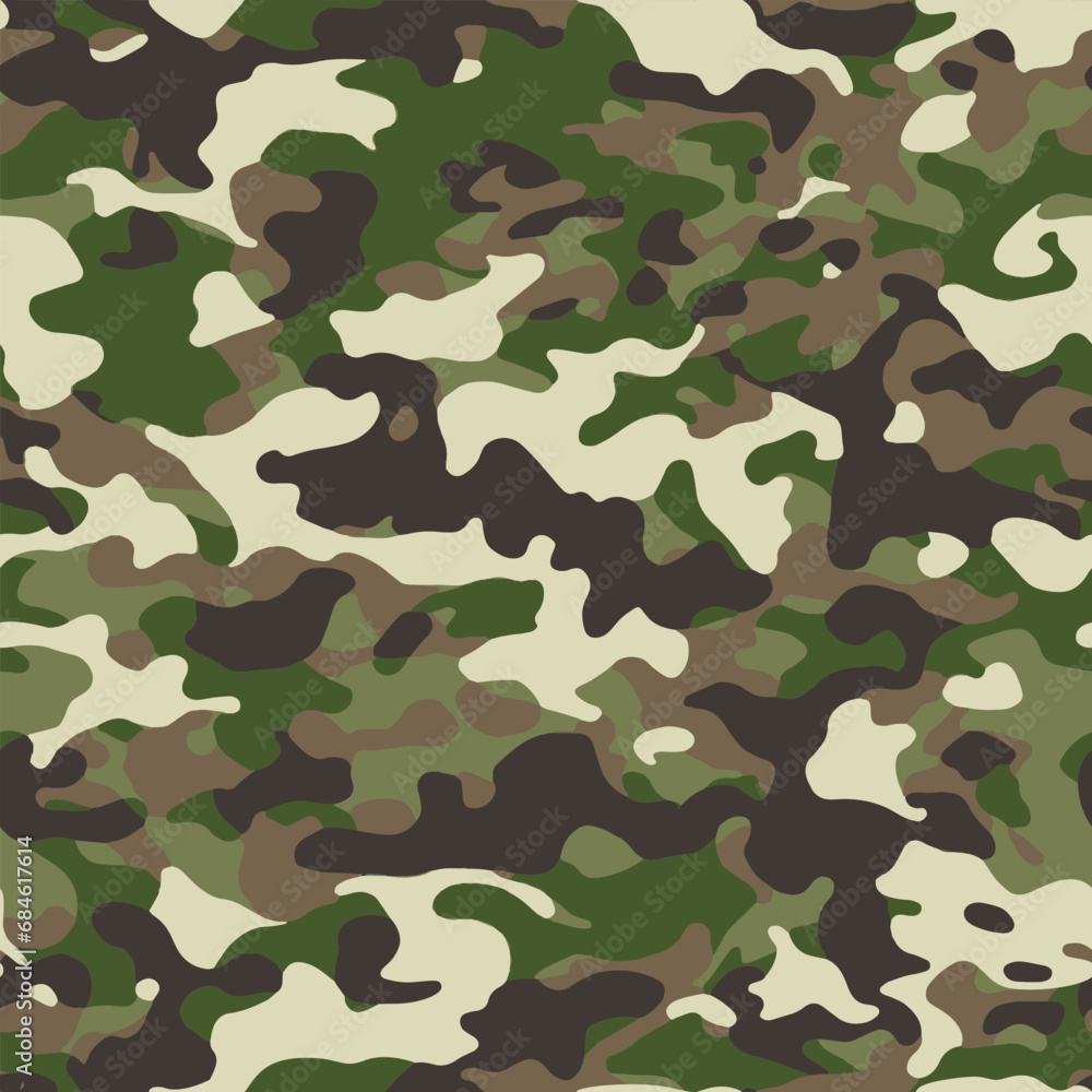 Poster Camoflage seamless pattern design 