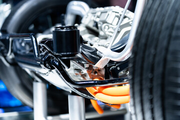 Obraz premium Motor in electric car