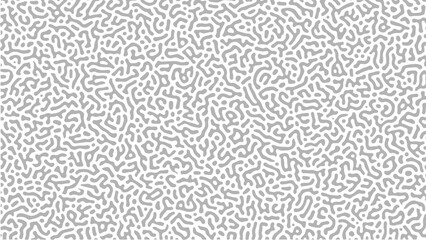 Black and white turing pattern. vector image .Generative algorithm psychedelic background. Reaction-diffusion or turing pattern