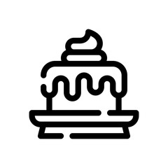 cake line icon