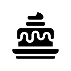 cake glyph icon