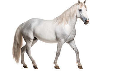 Obraz na płótnie Canvas Andalusian Horse Unique Metallic Sheen Isolated on a Transparent Background PNG