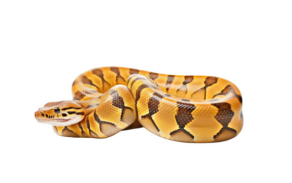 Ball Python Pet Popularity Snake Isolated on a Transparent Background PNG