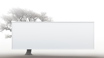 Fototapeta premium A minimalist outdoor advertising banner photo realistic illustration - Generative AI.