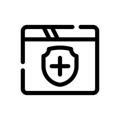 Obraz premium healthcare line icon