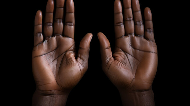 hands on black HD 8K wallpaper Stock Photographic Image 