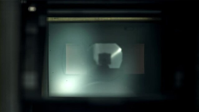 Operation of SLR camera shutters. Macro shot. Filmed on a high-speed camera at 1000 fps. High quality FullHD footage