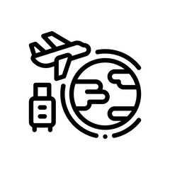 tourism line icon