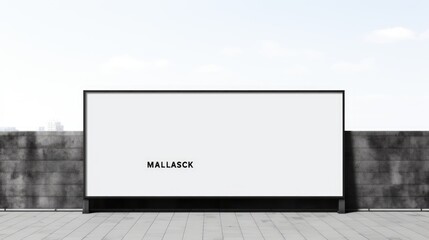 A sleek outdoor advertising banner photo realistic illustration - Generative AI.
