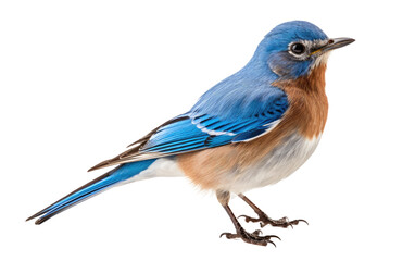 Eastern Bluebird Bird Isolated on a Transparent Background PNG