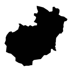 Santiago province map, administrative division of Dominican Republic. Vector illustration.