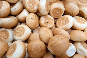 Small crispy buns background