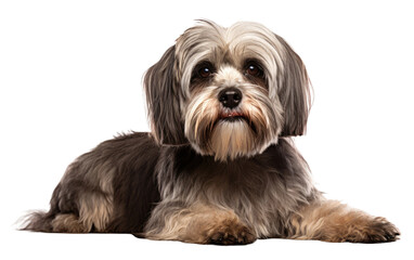 Lhasa Apso Alertness Dog Isolated on a Transparent Background PNG