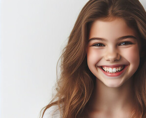 Naklejka premium portrait of a smiling woman