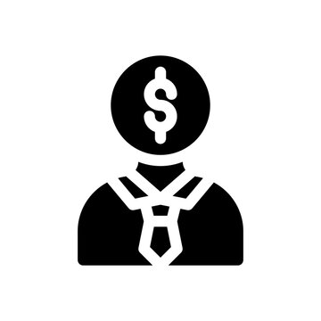 Banker Glyph Icon