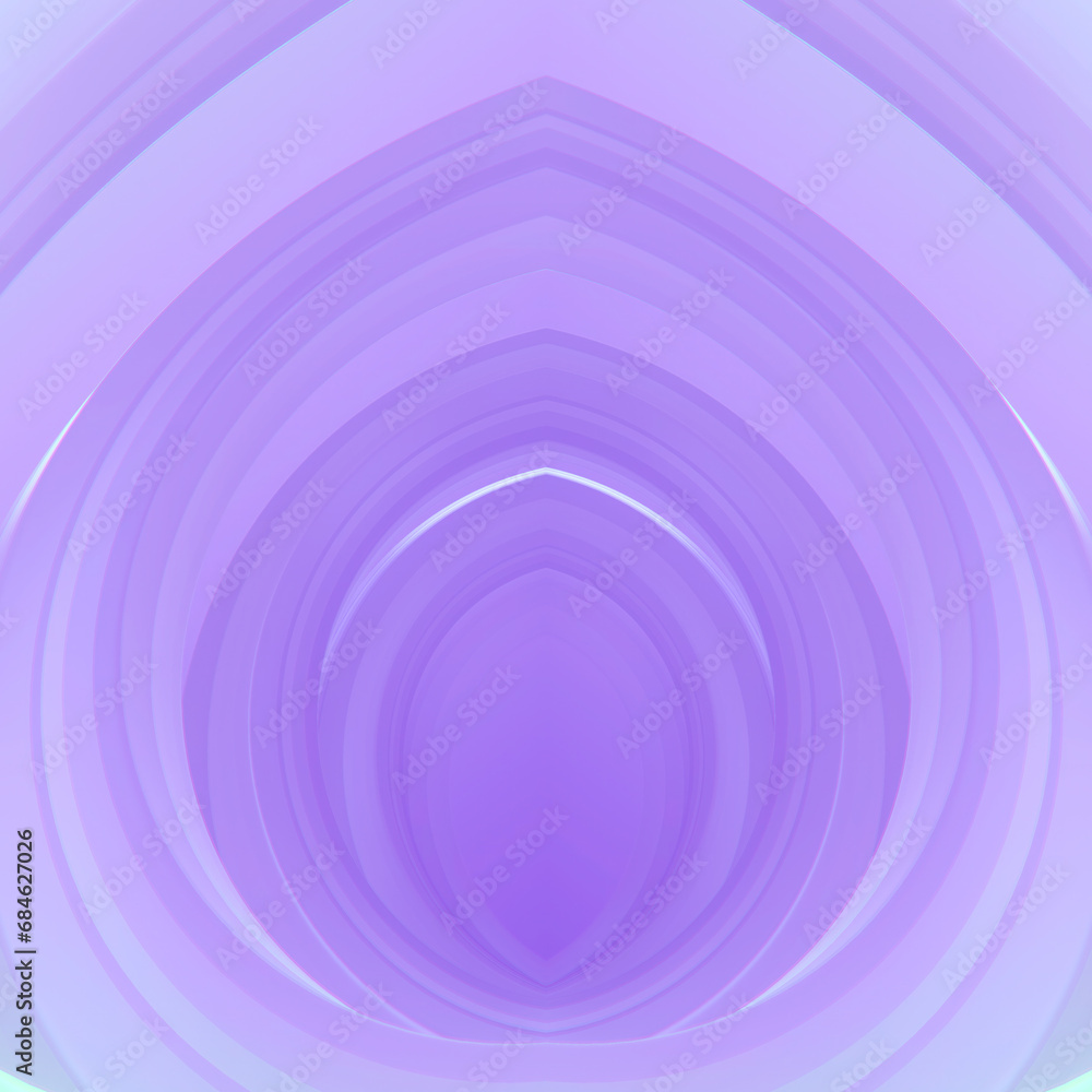 Poster digital illustration of a neon colored smooth round shapes. optical illusion. modern art. 3d renderi