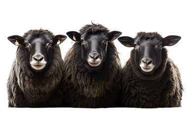 Zwartbles Farmstead Versatility Isolated on a Transparent Background PNG
